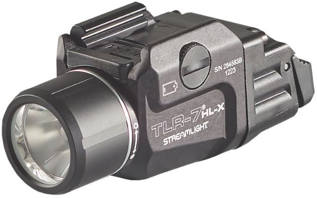 Picture of Streamlight 69458 TLR-7 HL-X USB Gun Light  Black Anodized 500/1,000 Lumens White LED