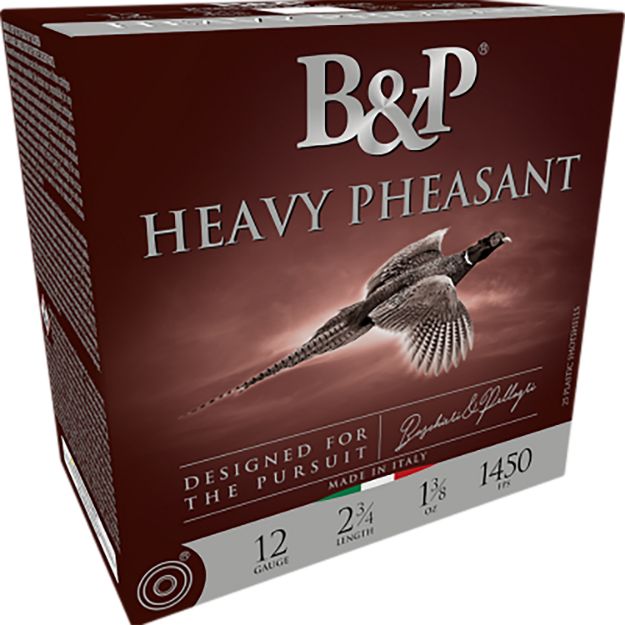 Picture of B&p Ammunition 123B58H5 Heavy Pheasant  12Gauge 3" 1 5/8oz 5Shot 25 Per Box/10 Case