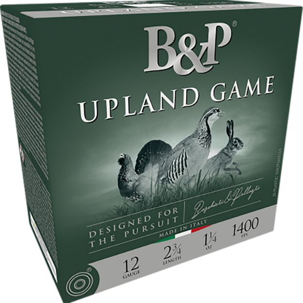 Picture of B&p Ammunition 12B14UP4 Upland Game  12Gauge 2.75" 1 1/4oz 4Shot 25 Per Box/10 Case