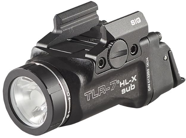 Picture of Streamlight 69504 TLR-7 HL-X SUB USB  Black 6000 Series Aluminum Sig P365/XL 1000 Lumens