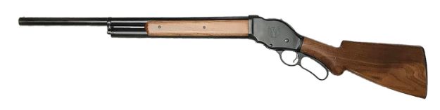 Picture of Cimarron CL188726 1887  12 Gauge Lever 2.75" 5+1 26" Blued Steel Barrel & Receiver, Fixed Walnut Wood Stock