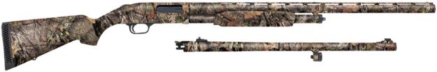 Picture of Mossberg 52282 500 Field/Deer 12 Gauge 3" 5+1 28" Vent Rib/24" Slugster Barrels, Overall Mossy Oak Break-Up Country, Dual Extractors, Synthetic Stock, Includes Accu-Set Chokes