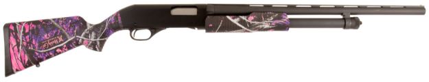 Picture of Stevens 22561 320 Field Compact 20 Gauge 3" 5+1 22" Matte Black Vent Rib Barrel, Matte Black carbon Steel Receiver, Muddy Girl Stock Includes Modified Choke Tube