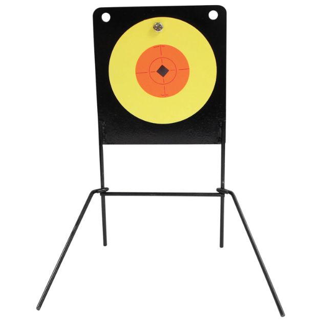 Picture of Birchwood Casey 47652 World of Targets Spoiler Alert Rimfire Pistol/Rifle Orange/Yellow AR400 Steel