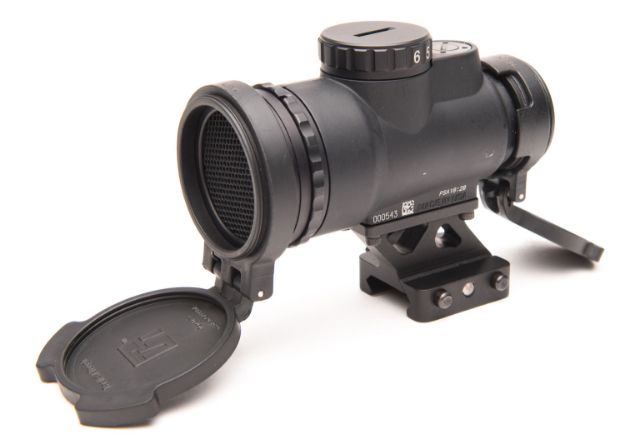 Picture of Trijicon 2200019 MRO Patrol Matte Black 1 x 25 mm 2 MOA Red Dot Full Cowitness Quick  Release Mount