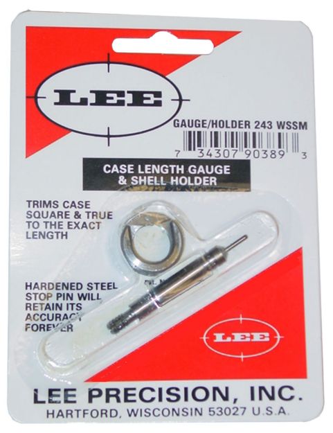 Picture of Lee Precision 90389 Case Length Gauge  243 WSSM Steel Rifle