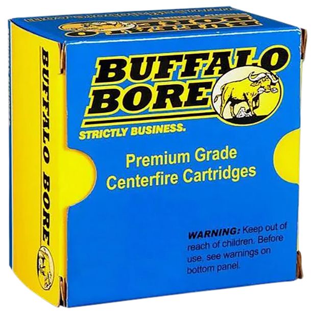 Picture of Buffalo Bore Ammunition 13B20 Heavy Strictly Business 480Ruger 370gr Lead Flat Nose 20 Per Box/12 Case