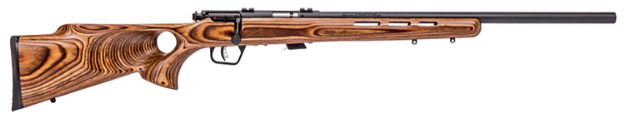 Picture of Savage Arms 28750 Mark II BTV Full Size 22 LR 5+1 21" Matte Blued Heavy Button Rifled Barrel, Matte Blued Steel Receiver, Thumbhole Natural Brown Laminate Stock Right Hand