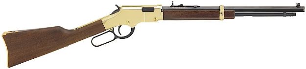 Picture of Henry H004Y Golden Boy  Youth 22 Short/ 22 Long/ 22 LR 12 LR/16 Short Capacity, 17" Barrel, Brasslite Metal Finish, American Walnut Stock, Right Hand