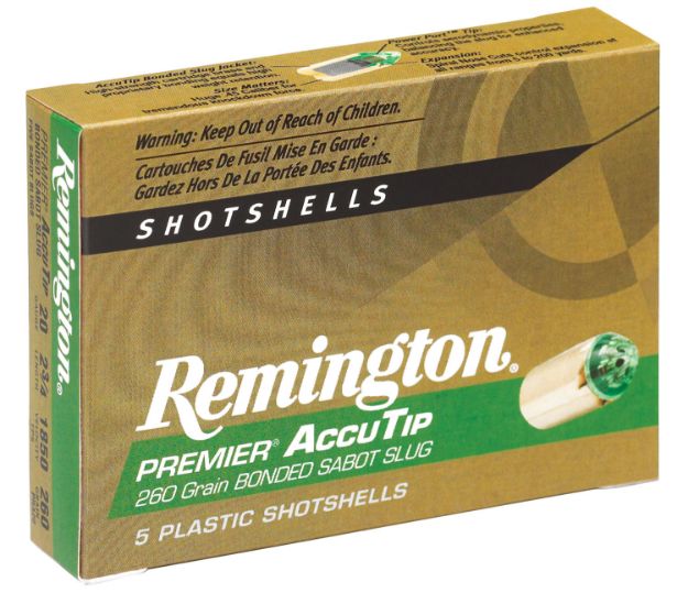 Picture of Remington Ammunition 20496 Premier AccuTip  20 Gauge 2.75" Sabot Slug Shot 5 Per Box/ 20 Cs