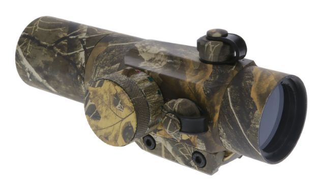 Picture of Truglo TG8030GA Gobble Stopper 1x 30mm Obj 3 MOA Illuminated Red/Green Dot Realtree APG CR2032 Lithium