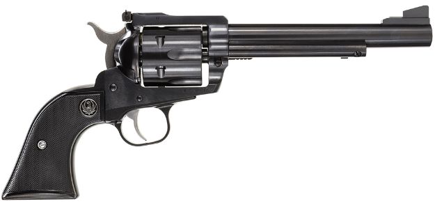 Picture of Ruger 0406 Blackhawk  41 Rem Mag 6 Shot, 6.50" Blued Steel Barrel, Blued Cylinder, Blued Steel Frame, Black Checkered Rubber Grip, Exposed Hammer