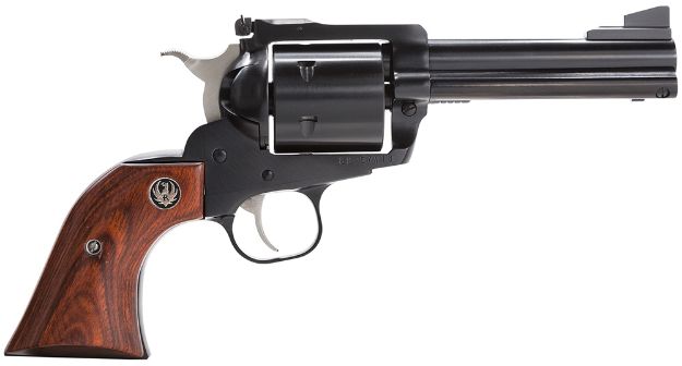 Picture of Ruger 0813 Super Blackhawk  Large Frame 44 Rem Mag/44 Special 6rd 4.63" Blued Alloy Steel Barrel, Cylinder & Frame, Hardwood Grip, Transfer Bar Safety, Exposed Hammer