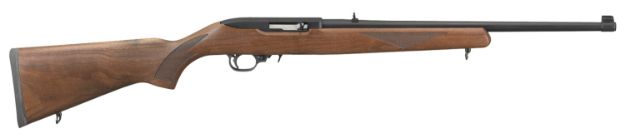 Picture of Ruger 1102 10/22 Sporter Full Size 22 LR 10+1 18.50" Satin Black Alloy Steel Barrel, Aluminum Receiver, Fixed American Walnut Stock, Right Hand