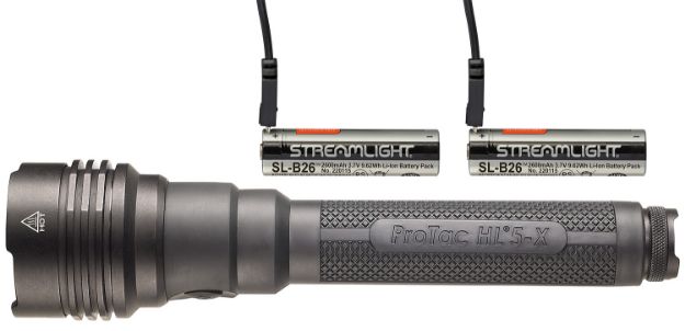 Picture of Streamlight 88080 ProTac HL 5-X USB Flashlight  Black Anodized 250/1000/2500/3500 Lumens White LED