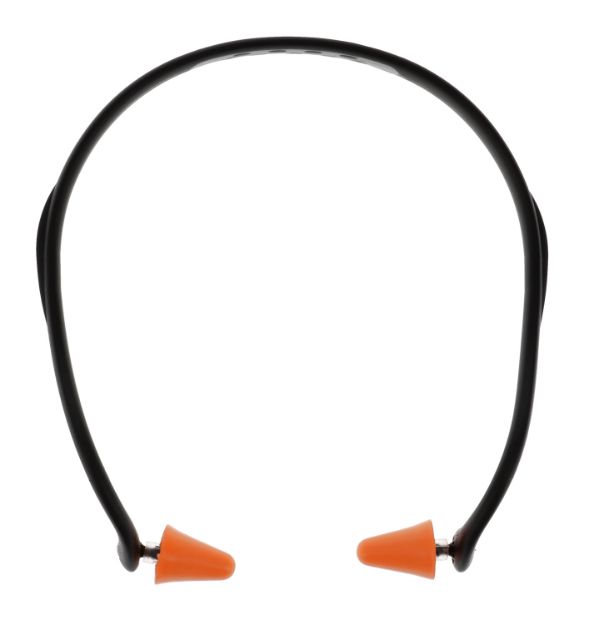 Picture of Walker's GWPPLGBND Pro-Tek Ear Plug Band Foam, 25 dB, Behind The Neck Orange/Black Adult