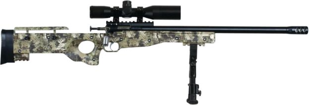 Picture of Crickett KSA2151 CPR Complete Package 22 LR Caliber with 1rd Capacity, 16.12" Barrel, Blued Metal Finish & Fixed with Adjustable Cheekpiece Kryptek Camo Stock Right Hand