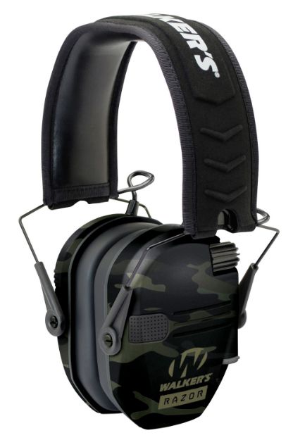 Picture of Walker's GWPRSEMMCCG Razor Slim Electronic Muff 23 dB Over the Head Multi-Cam/Black Polymer