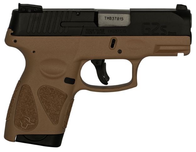 Picture of Taurus 1G2S931T G2S  9mm Luger 7+1 3.26" Stainless Steel Barrel, Matte Black Serrated Steel Slide, Tan Polymer Frame w/Picatinny Rail, Tan Polymer Grip ,Right Hand