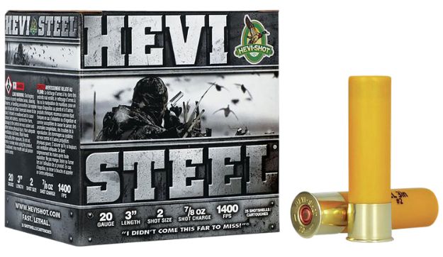 Picture of HEVI-Shot HS62002 HEVI-Steel  20Gauge 3" 7/8oz 2Shot 25 Per Box/10 Case