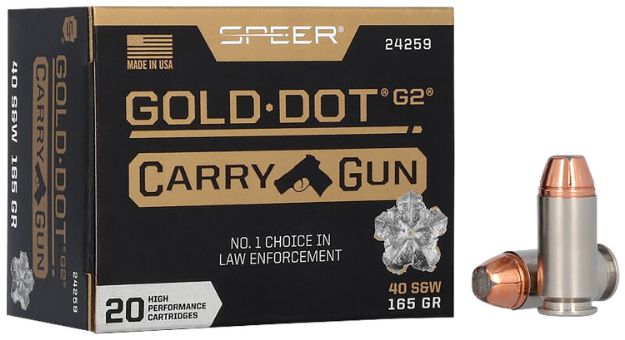 Picture of Speer 24259 Gold Dot Carry Gun 40S&W 165gr Hollow Point 20 Per Box/10 Case