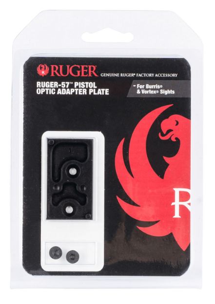 Picture of Ruger 90720 Optic Adapter Plate  For Burris & Vortex Aluminum Black Hardcoat Anodized