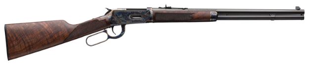 Picture of Winchester Repeating Arms 534284114 Model 1894 Deluxe Short Rifle Full Size 30-30 Win 7+1 20" Gloss Blued Button Rifled Steel Barrel, Color Case Hardened Steel Receiver, Walnut Straight Grip Stock