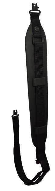 Picture of Outdoor Connection MX20970 Compact Molded Sling made of Black Rubber with Talon QD Swivels & Adjustable Design for Rifle/Shotgun