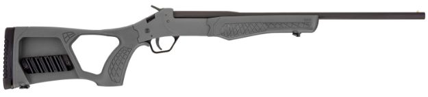 Picture of Rossi SSP1GRAY Tuffy Single Shot Youth 410 Gauge Break Open 3" 1rd 18.50" Matte Black Barrel, Matte Black Steel Receiver, Gray Synthetic Thumbhole Stock w/Shell Holder, Right Hand