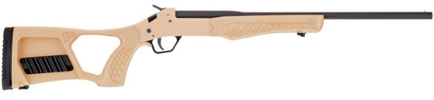 Picture of Rossi SSP1TAN Tuffy Single Shot Youth 410 Gauge Break Open 3" 1rd 18.50" Matte Black Barrel, Matte Black Steel Receiver, Tan Synthetic Thumbhole Stock w/Shell Holder, Right Hand