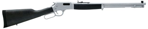 Picture of Henry H012GMAW Big Boy All Weather Side Gate Full Size 357 Mag 10+1 20" Hard Chrome Plated Steel Barrel, Satin Hard Chrome Steel Receiver, Stained Hardwood Wood Stock Right Hand