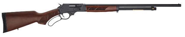 Picture of Henry H018G410 Side Gate  Full Size 410 Bore Lever 2.50" 6+1 24" Blued Steel Barrel, Blued Drilled & Tapped Steel Receiver, Fixed American Walnut Wood Stock, Right Hand