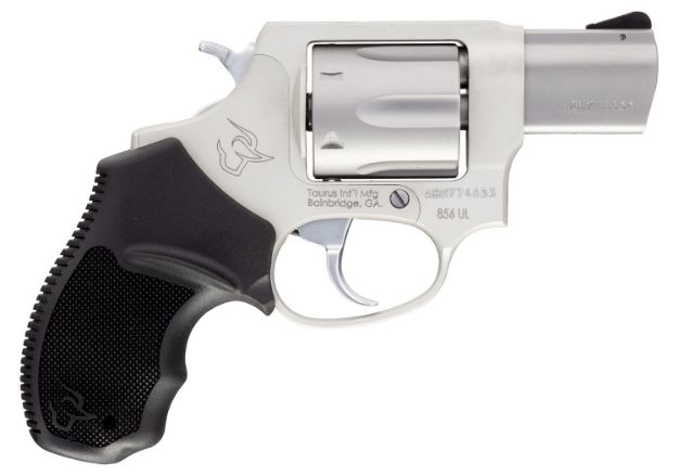 Picture of Taurus 2-85629UL 856 Ultra-Lite *CA Compliant 38 Special 6rd 2" Matte Stainless Steel Black Rubber Grip