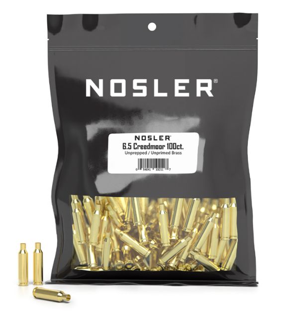 Picture of Nosler 10211 Premium Brass Unprimed Cases 6.5Creedmoor Rifle Brass 100/Box