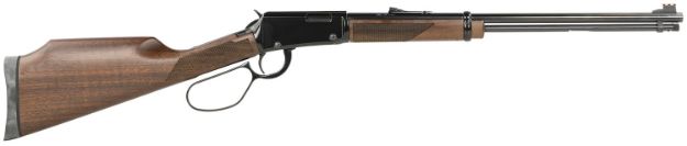 Picture of Henry H001VL Varmint Express Large Loop Full Size 17 HMR 11+1 19.25" Blued Steel Barrel, Black Steel Receiver, American Walnut Stock Right Hand