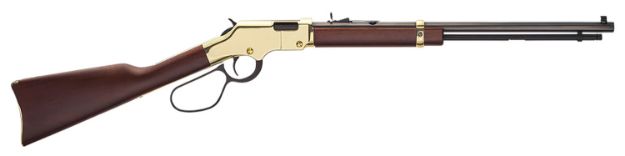 Picture of Henry H004ML Golden Boy Large Loop 22 WMR Caliber with 12+1 Capacity, 20.50" Blued Barrel, Brasslite Metal Finish & American Walnut Stock Right Hand (Full Size)