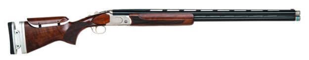 Picture of Mossberg 75474 Gold Reserve  12 Gauge 30" 2rd 3" Polished Silver with Scroll & Inlay Engraved Rec Satin Black Walnut Fixed Stock Right Hand Full Size Includes Ext. Sport Set Chokes (5)