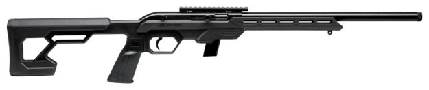 Picture of Savage Arms 45114 64 Precision 22 LR 10+1 16.50" Matte Black Threaded Heavy Carbon Steel Barrel, Drilled & Tapped Carbon Steel Receiver, M-Lok Compatible Forend, Black Synthetic Chassis Stock