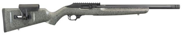 Picture of Ruger 31120 10/22 Competition 22 LR 10+1 16.12" Fluted Barrel, Black Rec, Adjustable Comb Black Speckled Gray Stock