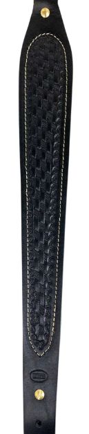 Picture of Hunter Company 027-138-01 Cobra  Black Leather/Suede with Basket Weave Design for Rifle