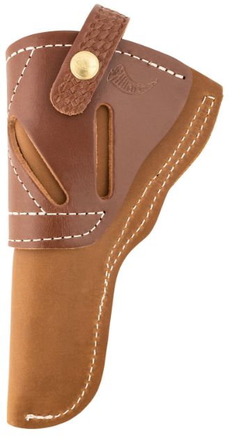 Picture of Hunter Company 2600-4 Range Ride  OWB Size 4 Chestnut Tan Leather Belt Slide Fits SA Revolver Fits 4.50-5" Barrel Ambidextrous