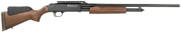 Picture of Mossberg 54143 500  Exclusive Configuration 20 Gauge Pump 5+1 24" Blued Steel Barrel, Blued Receiver w/Integral Scope Base, Wood Fixed Dual Comb Bantam Stock, Right Hand