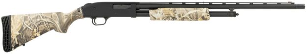 Picture of Mossberg 54321 500  20 Gauge 5+1 24" Vent Rib Barrel, Black Parkerized Barrel/Receiver, Realtree Max-4 Flex Stock, Fiber Optic Sight, Manual Safety