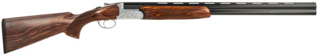 Picture of Fausti Usa, Inc 15101 Caledon  12 Gauge 3" 2rd 30" Blued Barrel, Engraved Stainless Rec, Wood Laser Grain Stock, Metallic Bead Sight