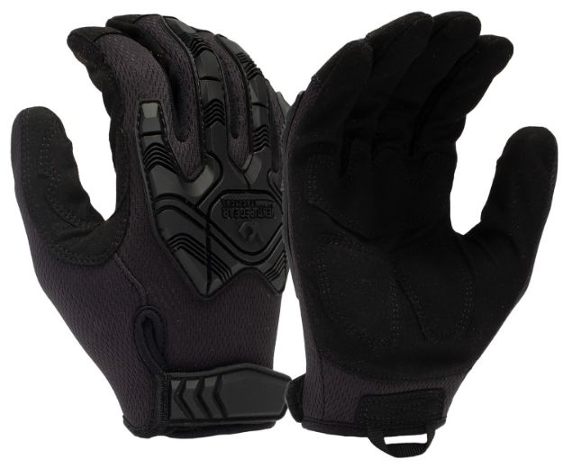 Picture of Pyramex VGTG40BXL Impact Operator Heavy-Duty Black Synthetic Leather XL Hook & Loop