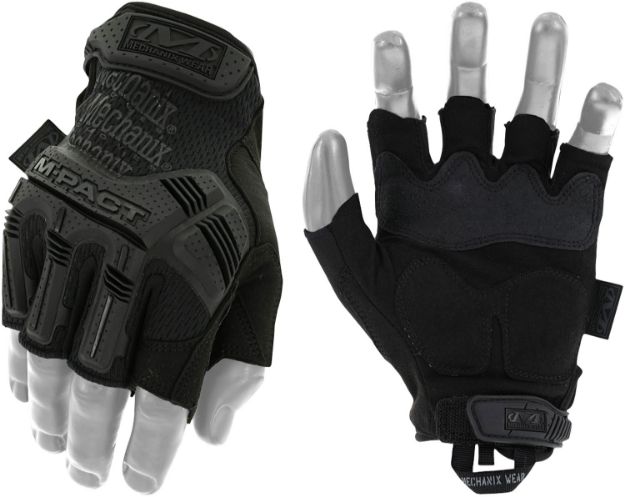 Picture of Mechanix Wear MFL55011 M-Pact Covert Black Fingerless Synthetic Leather XL TPR Closure