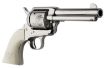 Picture of Pietta SA73131DTCYF 1873 Trump 45 Colt (Long Colt) 6rd 4.75" Nickel Engraved Barrel & Cylinder, Steel Frame, Ivory Grip, Exposed Hammer