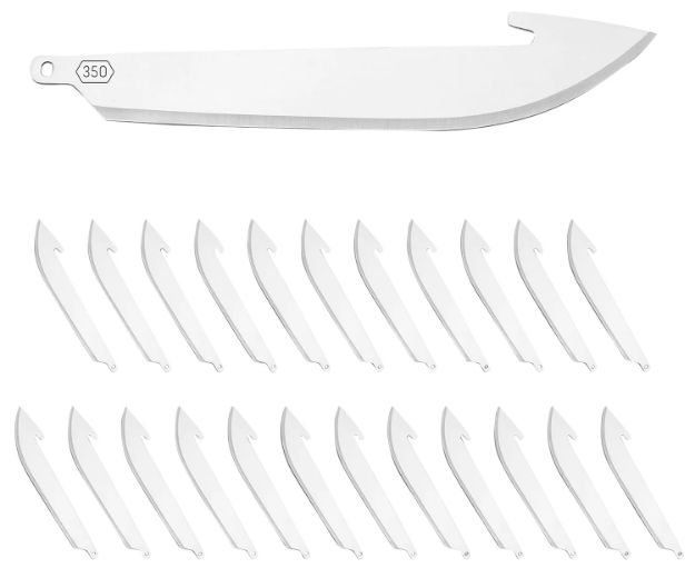 Picture of Outdoor Edge RR3524 Replacement Blades 350 24 Blades, Drop Point 3.50" 420J2 SS Blade