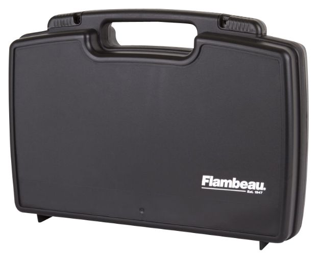 Picture of Flambeau 6455SC Safe Shot Pistol Pack Case Black Polymer Holds 2 Pistols