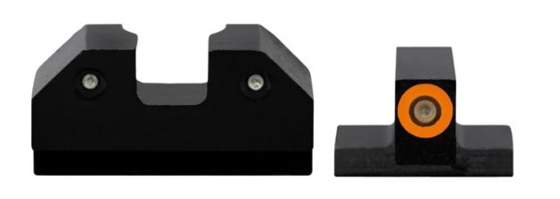 Picture of XS Sights CKR002P6N R3D Night Sights- Canik  Black | Green Tritium Orange  Outline Front Sight Green Tritium  Rear Sight